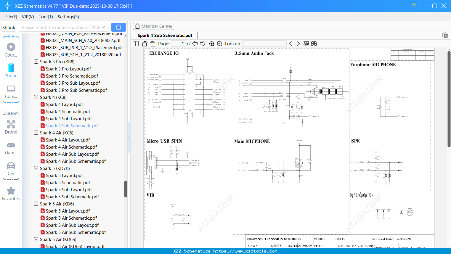 Tecno Spark 4 Sub Schematic